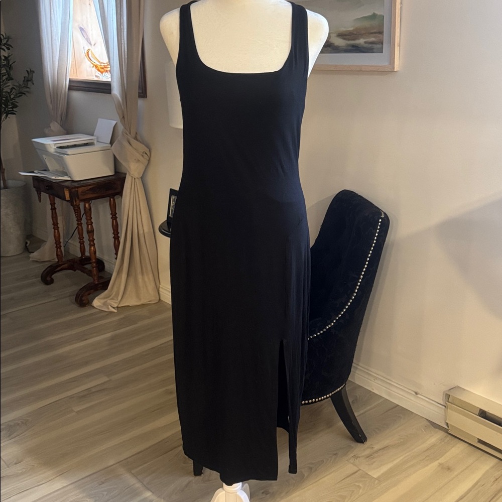 Gentle Fawn Black Midi Dress